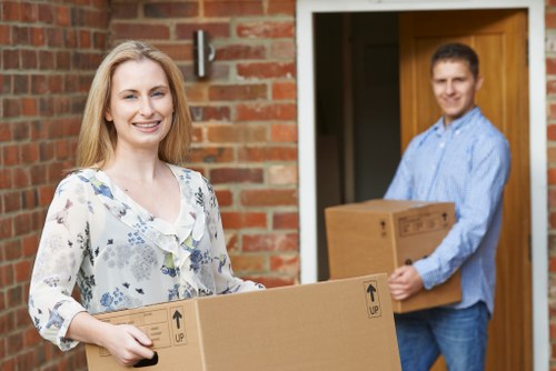 Professional Hackney moving company supporting a careful move