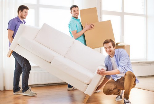 Local movers handling stairs and access in a Hackney property